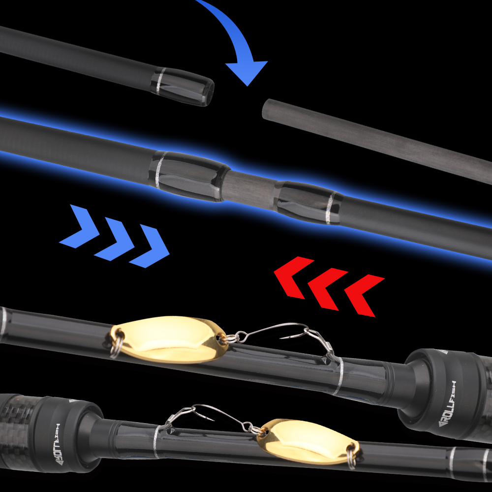 ROLLFISH Carbon Fiber Spinning - Fishing Rod Surf review and price